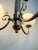 Mid-Century Modern Vintage Regency Belgian Ceiling Lamp with Chrome with 3 Opaline Glass Spheres by Massive For Sale - Image 3 of 12