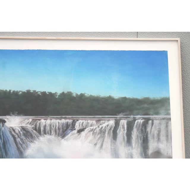 1989 Sharon Frazier Foz Do Iguacu, Brazil Waterfalls Pastel Painting One-of-a-Kind For Sale - Image 11 of 18