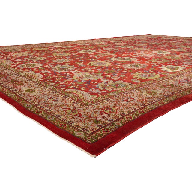 79679 Antique Persian Sultanabad Rug, 12'03 x 18'11. An Imperial Garden: Late 19th Century Persian Sultanabad Masterpiece...