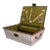 Early 20th Century Mark Cross Leather and Wicker Basket Sewing Box With Silk Lining For Sale