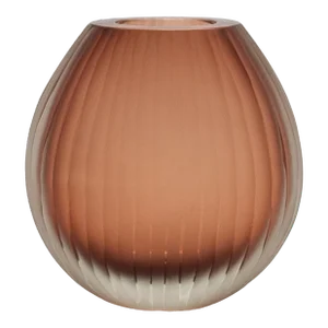Hand-Blown Murano Supreme Vase in Light Amaretto Large