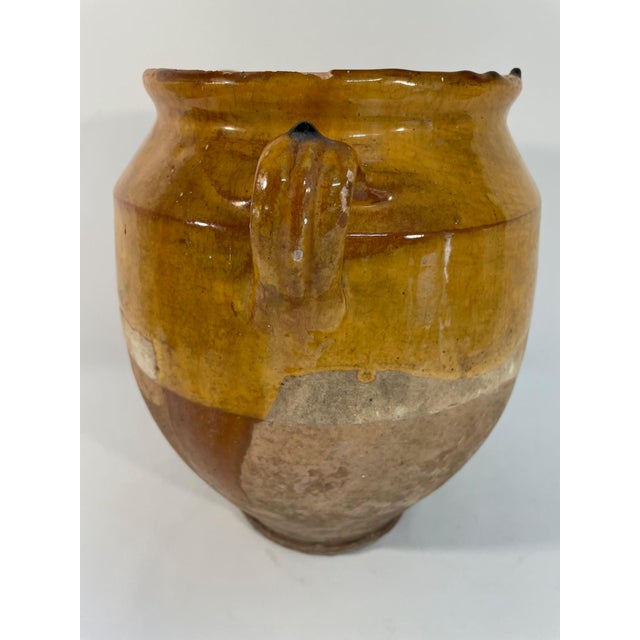 Farmhouse 1890s Antique French Drip Glazed Confit Pot Jar For Sale - Image 3 of 18