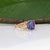 Blue 2.7Ct Tanzanite Ring With Lab Grown Diamond Accents: Solid 14k Gold, Size 6.75 For Sale - Image 8 of 10