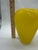 Pair of Mid-Century Modern Sunny Yellow Art Glass Vases For Sale - Image 4 of 5