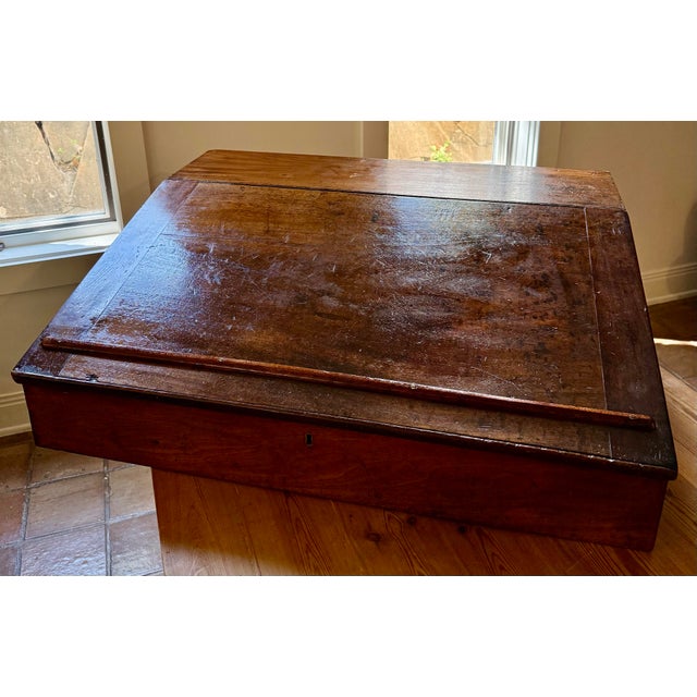 Antique Early 19th Century English Georgian Mahogany Shopkeeper’s Writing Slope Desk For Sale - Image 12 of 12