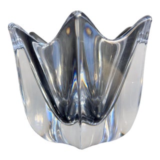 1960s Orrefors Crystal Votive Candle Holder For Sale