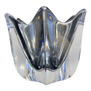 1960s Orrefors Crystal Votive Candle Holder