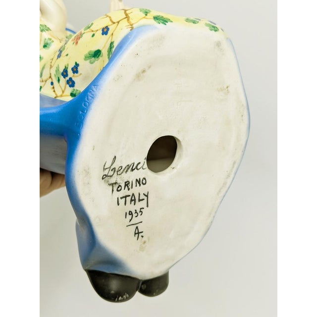 Ceramic Madonna Hand-Decorated by Paola Bologna for Lenci, Turin, 1935 For Sale - Image 16 of 18