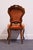 Vintage Antique Solid Beech Louis XV Victorian Rococo Revival Accent Side Chair W. Embossed Velvet Upholstery For Sale In Kansas City - Image 6 of 9