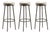 Bar Stools from Maison Baguès, 1950s, Set of 3 For Sale