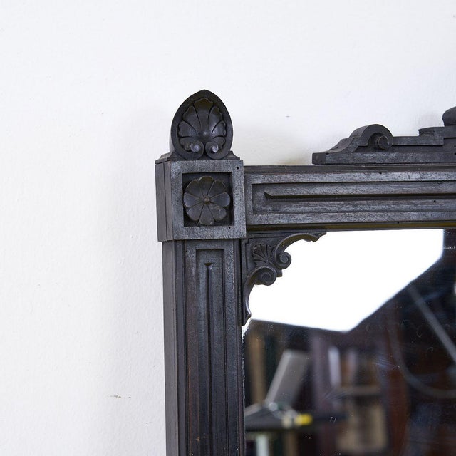 Antique Mirror with Decorations For Sale - Image 5 of 11