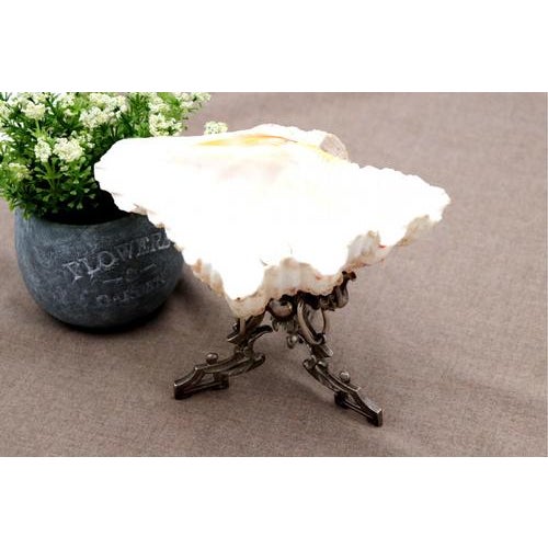 Silver Shell Ring Dish with Silver Stand For Sale - Image 8 of 8