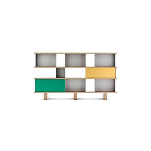 Wood and Aluminium Nuage Shelving Unit by Charlotte Perriand for Cassina For Sale - Image 9 of 11