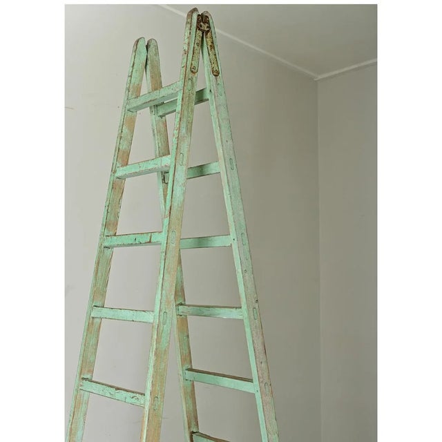 English English 19th Century Painted Folding Ladder For Sale - Image 3 of 12