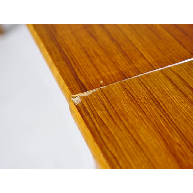 Vintage Danish Extendable Teak Dining Table, 1960s For Sale - Image 11 of 14