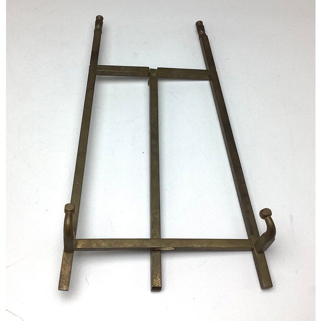 Hollywood Regency Vintage Brass Table Top Easel For Sale - Image 3 of 3