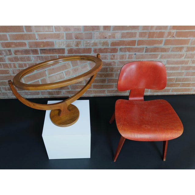 Brown Large Table Top Mirror by Petersen and Hansen For Sale - Image 8 of 17
