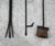 Metal Mid Century Modern Fireplace Tools Metal Cast Iron Pilgrim Seymour Nelson MCM For Sale - Image 7 of 11