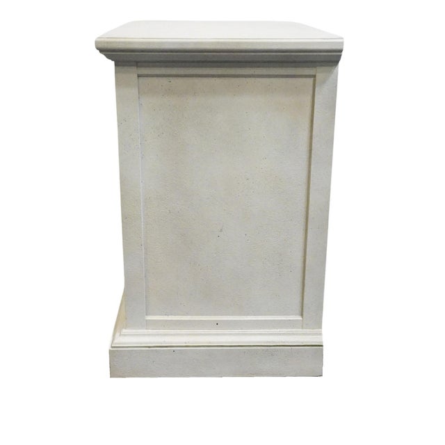 Unique Furniture Italian Mediterranean Style Hollywood Regency 26" Cabinet Nightstand 7117 - Dorado White Finish For Sale - Image 10 of 13