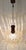 Vintage Ceiling Lamp with Amber-Tinted Glass Shade on Mahogany and Brass Mount, 1980s For Sale - Image 3 of 7