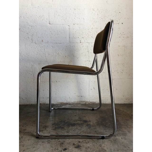 1970s Italian Chrome Chairs by the Otto Gerdau Company - a Pair For Sale - Image 4 of 13