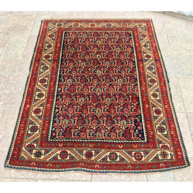 Early 20th Century Antique Malayer Rug -- 3’5” X 4’7” For Sale - Image 13 of 13