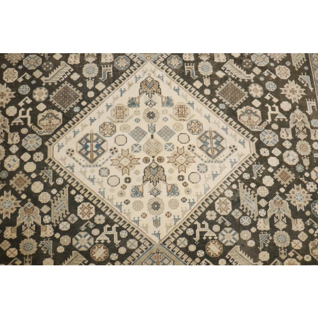 Vintage Persian Geometric Rug no. j5207 For Sale - Image 10 of 10
