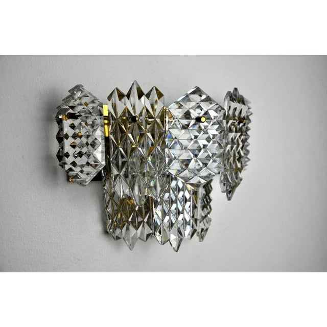 Sconce with 8 Crystals from Kinkeldey, Germany, 1970s For Sale - Image 6 of 8