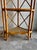 Vintage 1950s Tiger Rattan Corner Shelf, Pagoda Top, Three Tier For Sale - Image 4 of 6