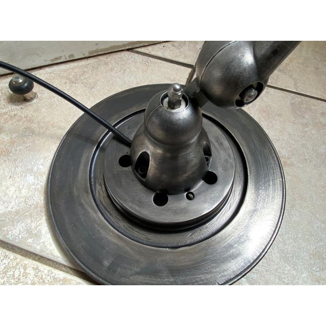 1950s Industrial Graphite Floor Lamp by Jean-Louis Domecq for Jieldé, 1950s For Sale - Image 5 of 13