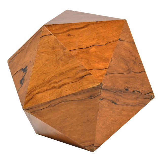 Deltahedron Rosewood Side Table For Sale