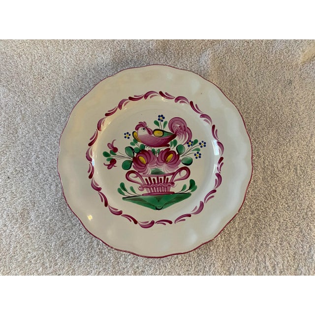 Early 19th Century French St Clement Rooster Wall Plate For Sale In Denver - Image 6 of 6