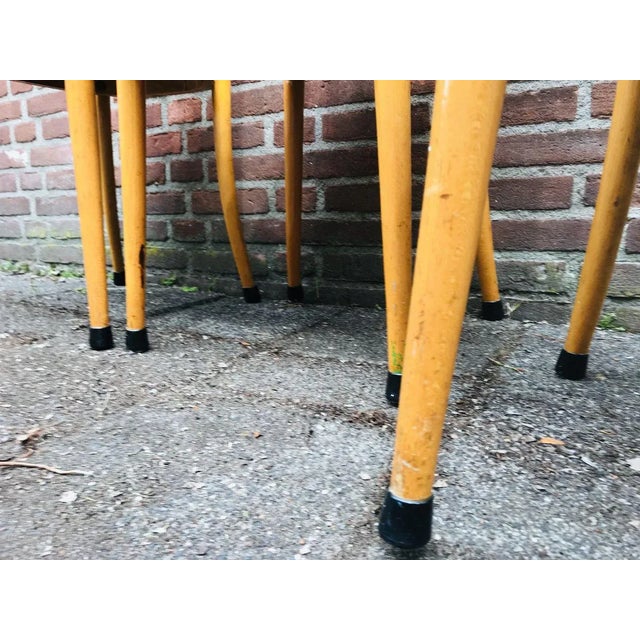 Wooden Dining Chairs from Erco, 1960s, Set of 3 For Sale - Image 9 of 11