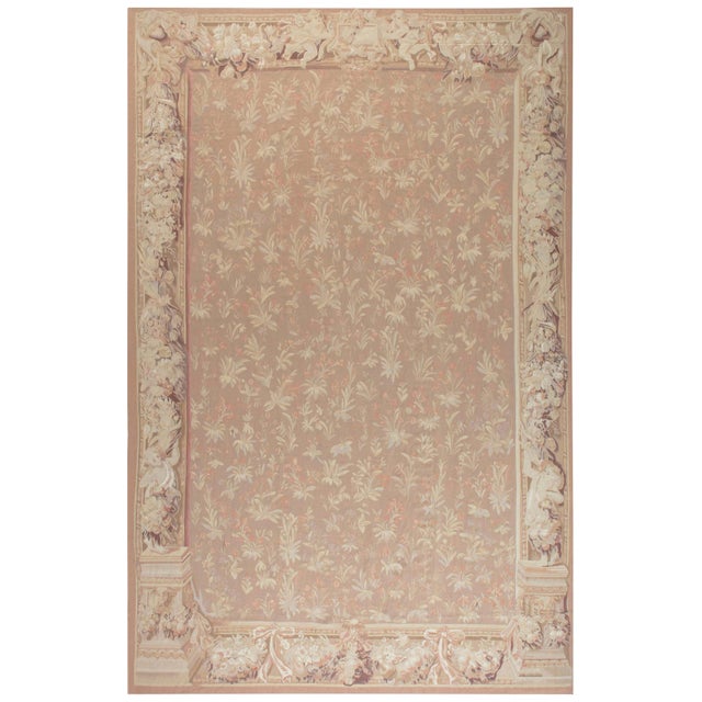 One-of-a-kind Bessarabian Floral Design Brown Rug by Doris Leslie Blau For Sale