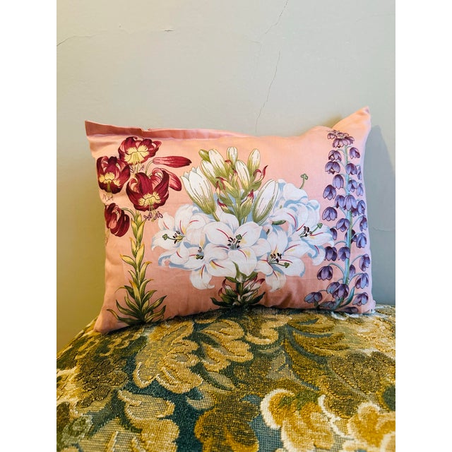 Textile Vintage Handmade Pillow For Sale - Image 7 of 8