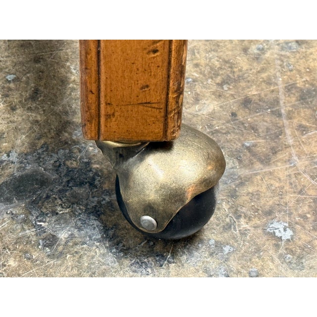 Ethan Allen Clarke Leather Office Chair For Sale - Image 11 of 12