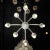 White Mid-Century 8-Arm Curved Hand-Blown Murano Scavo Glass Chandelier by Seguso For Sale - Image 8 of 12