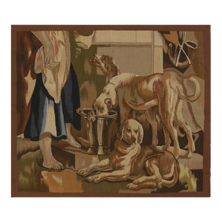 1990s 18th Century Dogs Animal Print Tapestry For Sale