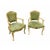 20th Century Louis XV Lacquered Armchairs, Set of 2 For Sale - Image 5 of 6