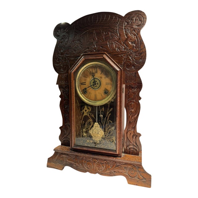 Sessions Antique Parlor Mantel Clock- “Grand Assortment” Model With Alarm For Sale