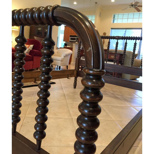 Antique Jenny Lind Full Sized Spindle Wood Bed Frame ...