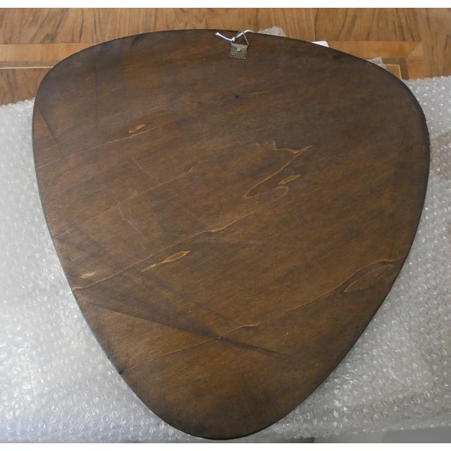 Italian Modernist Triangular Mirror, 1950s-1960s For Sale - Image 8 of 11