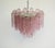 Italian Pink Glass Tube Chandeliers, 1970s, Set of 2 For Sale - Image 16 of 16