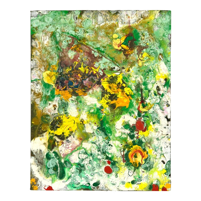 "Garden Series in a Dream" - Abstract Expressionist Acrylic by Charles David Francis For Sale