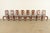 An outstanding set of eight Queen Anne or Georgian style dining chairs By Henkel Harris USA, Circa 1970s Solid cherry wood...