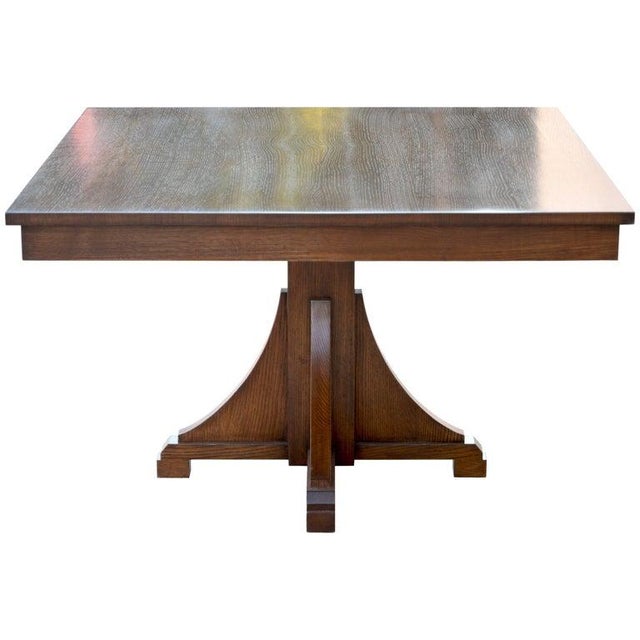 Craftsman Style Dining Table, Built to Order by Petersen Antiques For Sale - Image 10 of 12