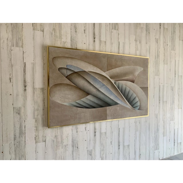 Post Modern Assemblage of Painted Felt For Sale - Image 4 of 10