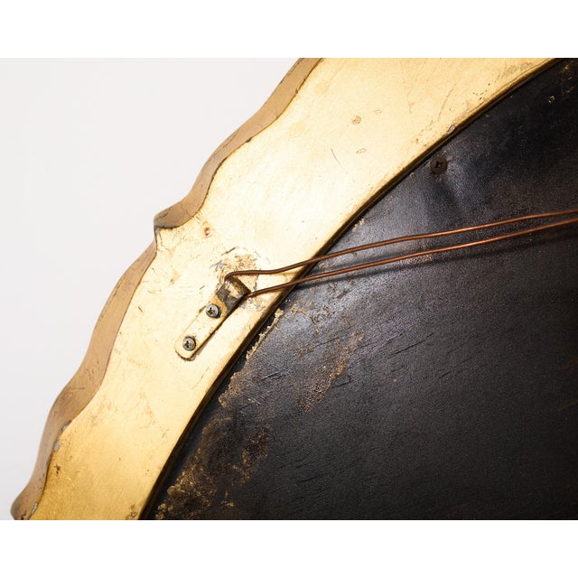 Large Ferguson Copeland Giltwood Lauren Wreath Mirror 4 Ft For Sale - Image 16 of 17