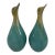 Set of 2 Mid-Century Modern Glazed Pottery Vases For Sale