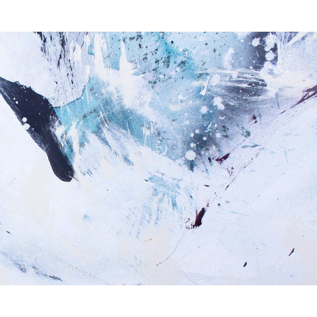 Early 21st Century “White Tree Kimono” Abstract Acrylic and Enamel on Canvas Painting by Martha Kaplan For Sale - Image 5 of 9